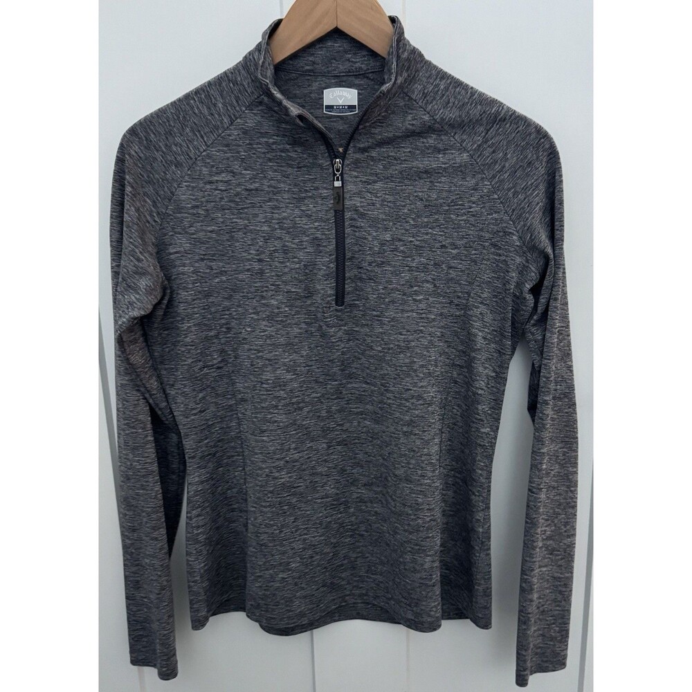 Callaway Teen Medium Gray Quarter Zip Pullover